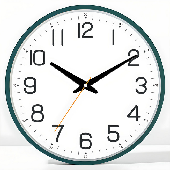 메르헨몬드 국산 마스터 인테리어 무소음 벽시계 30.5cm, 그린