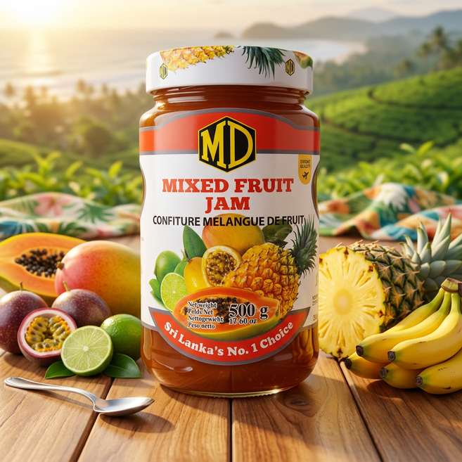 MIXED FRUIT JAM 믹스 후르츠 잼 500g 스리랑카 SRI LANKA, 1개
