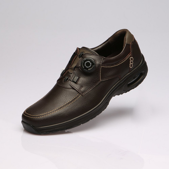 장마릴 천연소가죽 남자로퍼 기능성 캐주얼화 컴포트화 효도화 키높이 다이얼슈즈 JM003