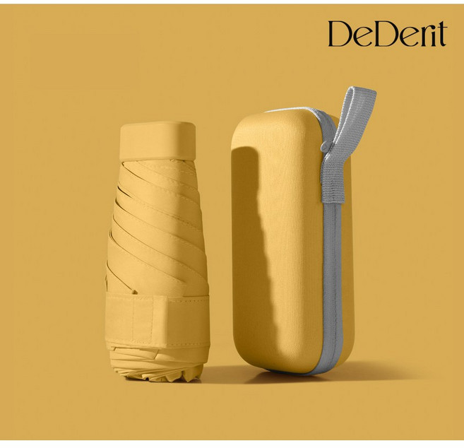 데데리트 초소형 초경량 캡슐 3단 미니우산 양산 파우치증정 우양산