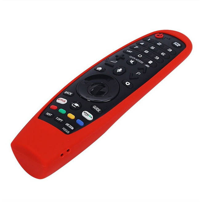 LG TV용 보호 실리콘 케이스 AN MR600 650 DIY MR18BA MR19BA 리모컨 커버 충격 방지 세척 가능한 원격 MR 18 커버, -Red, 1개