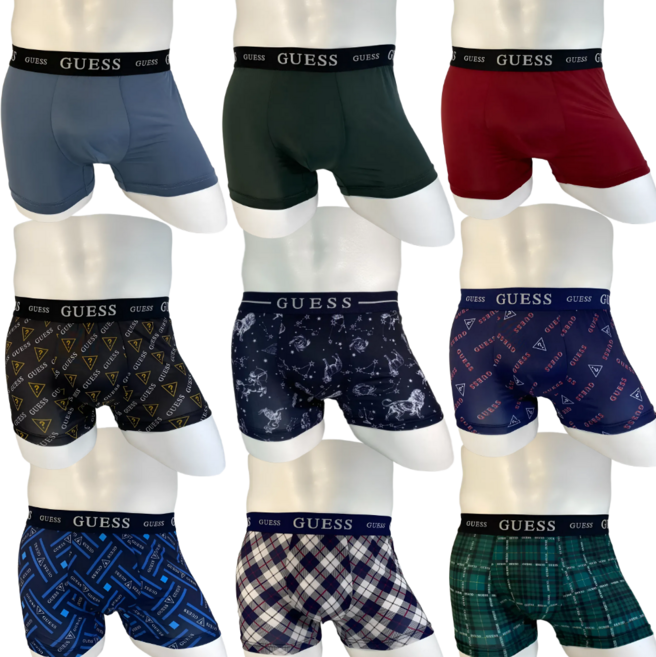 게스 언더웨어 남자 사각 드로즈 팬티 속옷 선물 800시리즈 8종택1