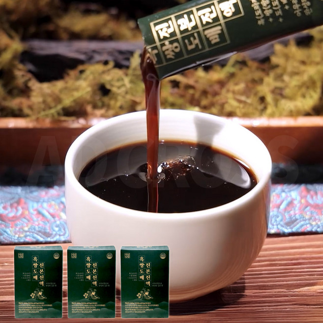 [인포벨]TV홈쇼핑정품 애드크로스 정성다함 흑쌍도배 진본 진액 국내산 흑도라지 추출액 쌍화 배 농축액 스틱, 3박스, 300g