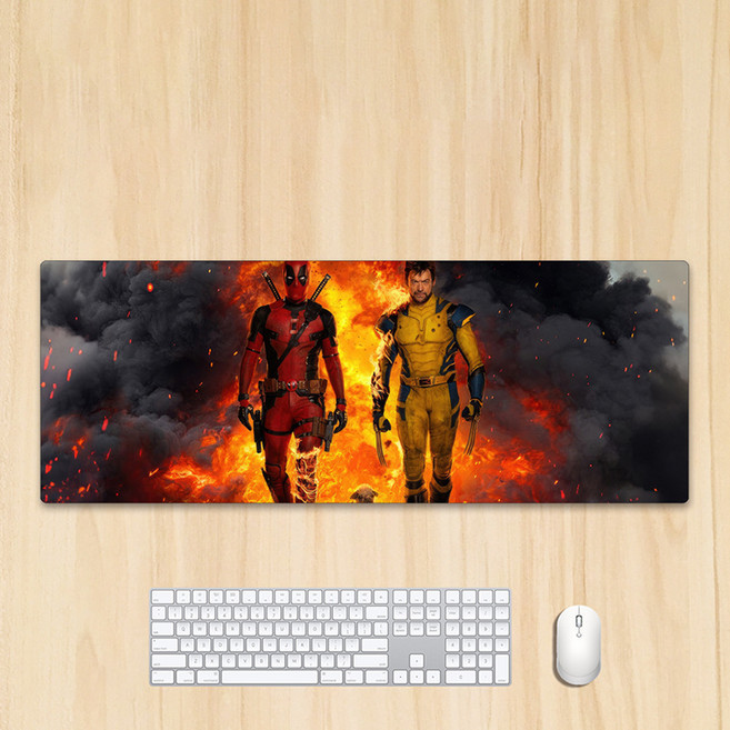 마블코믹스 데드풀과 울버린 굿즈 Deadpool&Wolverine 마우스 게이밍 장패드, AG. 80x30x0.3cm DEADPOOL6, 1개