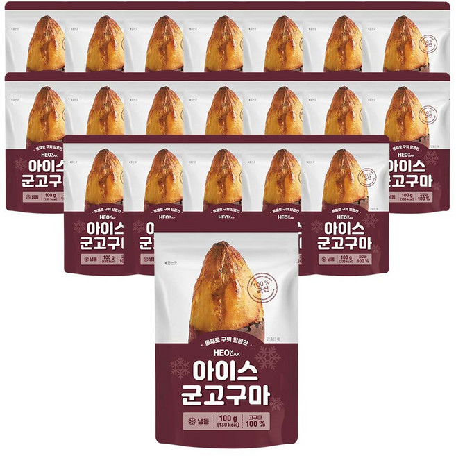 허닭 아이스 군고구마 100g, 20개