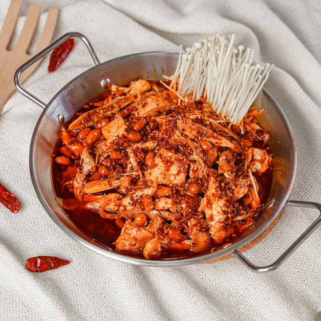 사천식 마라닭 고스트 마라찌 마라탕 캠핑 밀키트 2인분 4인분 1단계 맵기, 1개, 350g