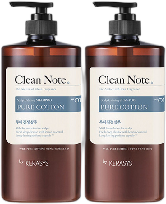 케라시스 클린노트 파우더리 코튼 샴푸 1L, 2개