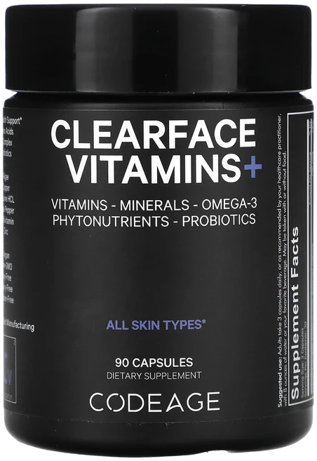 Codeage 클리어페이스 비타민+ 캡슐 90정, Codeage 클리어페이스 비타민 캡슐 90정, 1개 - 쿠팡