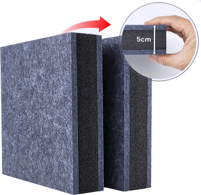 홈앤툴즈 소음 방지 방음 방진 매트, 2개