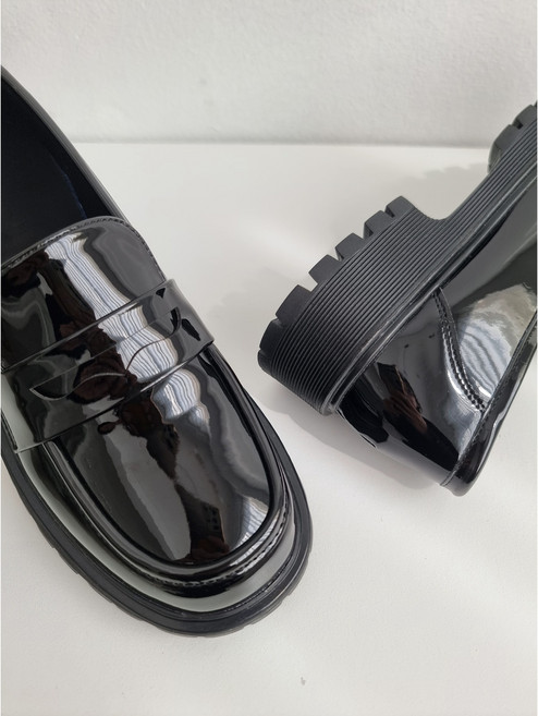 발편한 여성 통굽 플랫폼 키높이 제니 옥스퍼드 로퍼 4cm