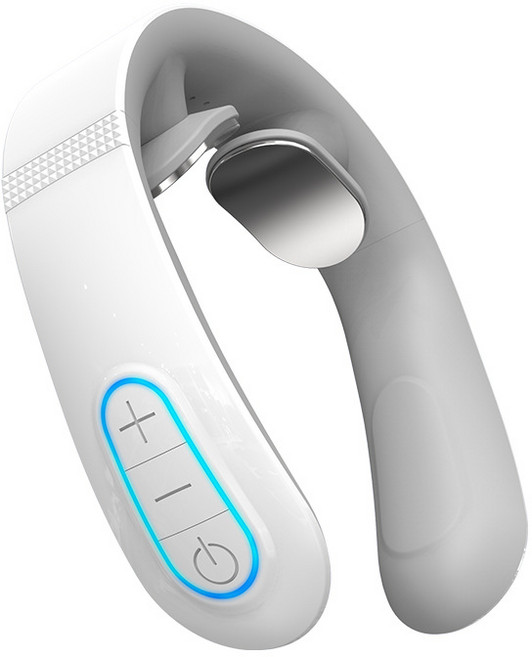 ANYOU 경추 안마기마사지기 무선 안마기 충전식 온열 안마기, 화이트, 가열식