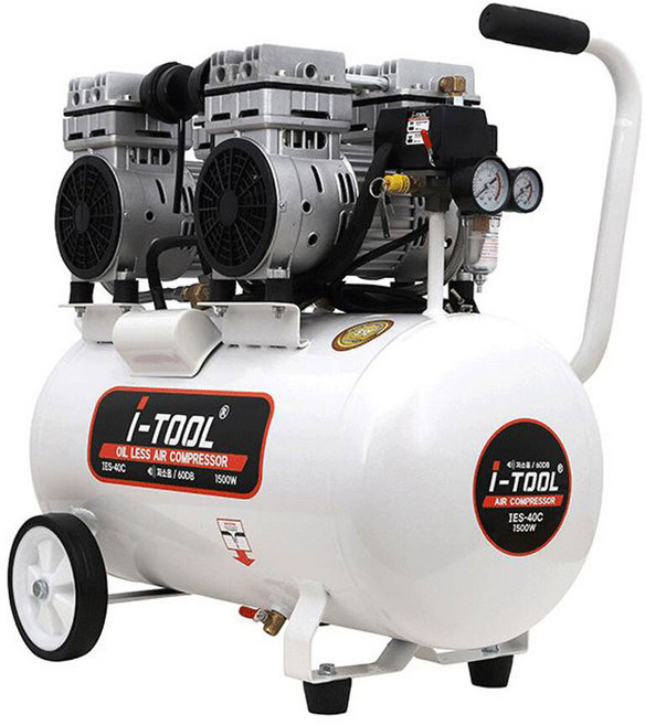 아이툴 저소음 에어 콤프레셔 IES-40C 4마력 탱크 50L, 1개