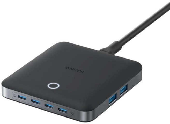 앵커 나노 6포트 충전 스테이션 초고속 130W 출력 4개 USB C & 2개 컴팩트하고 세련된 호환 OTP