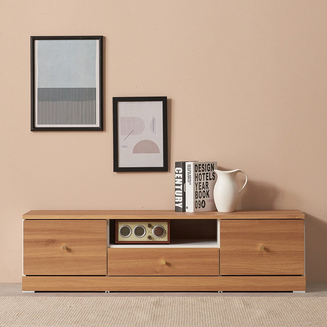 [국내생산 완제품배송]윈썸 피오니 1단 1200 미니거실장 원룸티비다이 티비거실장, ACACIA(아카시아)