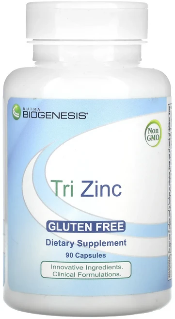단백질 비타민 철분 마그내슘 칼슘 Nutra BioGenesis 트라이 아연 캡슐 90정 고루고루섭취해주세요, NutraBioGenesis트라이아연캡슐90정, 1개 - 쿠팡