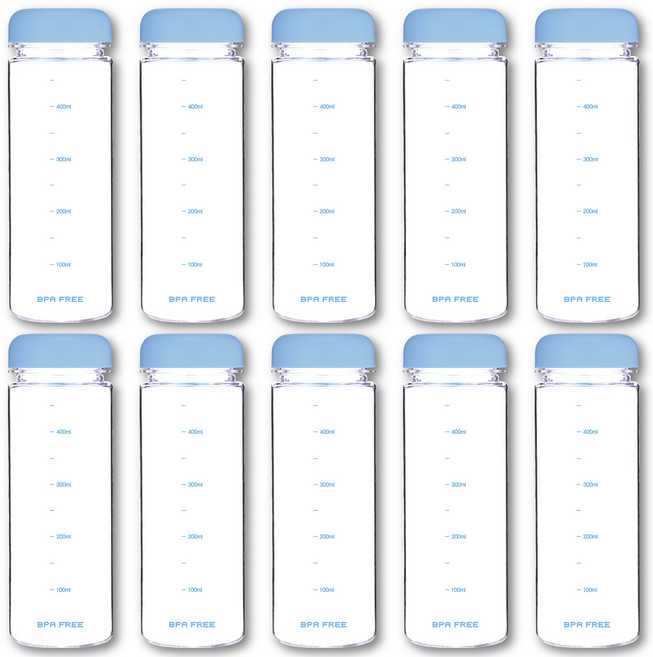 위드 국산 트라이탄 눈금 물병, 블루, 500ml, 10개