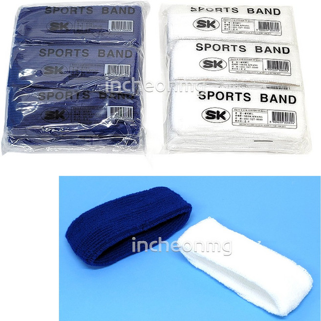 운동회 헤어밴드 청군 백군 체육대회 1봉10개입, 청색