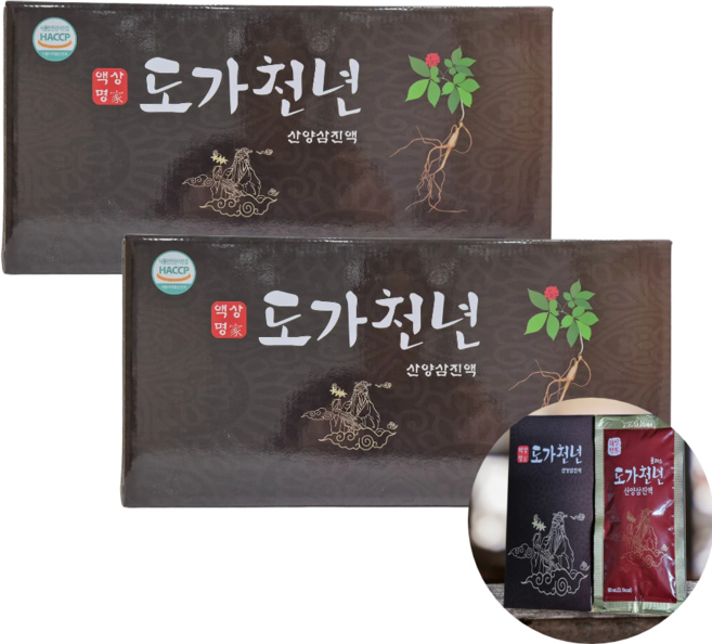 도가천년 플러스 산양삼 산양산삼 진액 액기스, 60개, 90ml