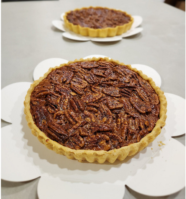 피칸파이 (대형/중형)- 지름 21/19 수제타르트 답례품 간식 선물 디저트, 중형(지름 19.5cm), 1개