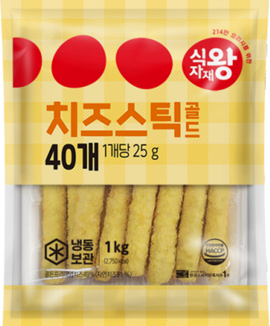 푸디스트 식자재왕 치즈스틱 골드, 3개, 1kg