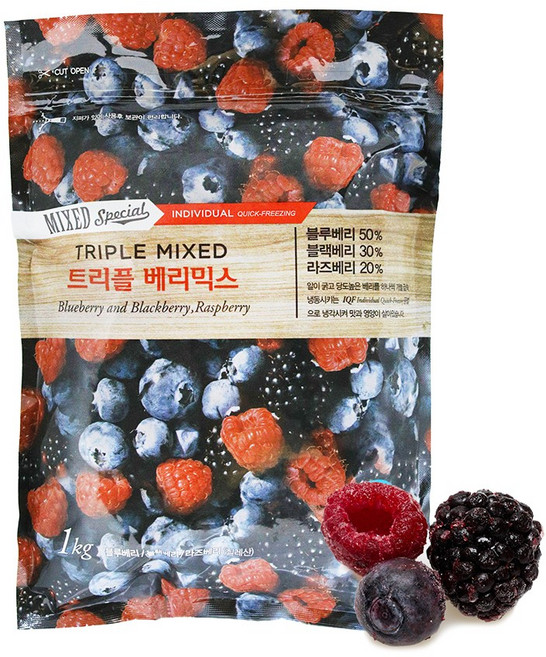 무첨가 100% 트리플베리 칠레산, 1개, 1kg