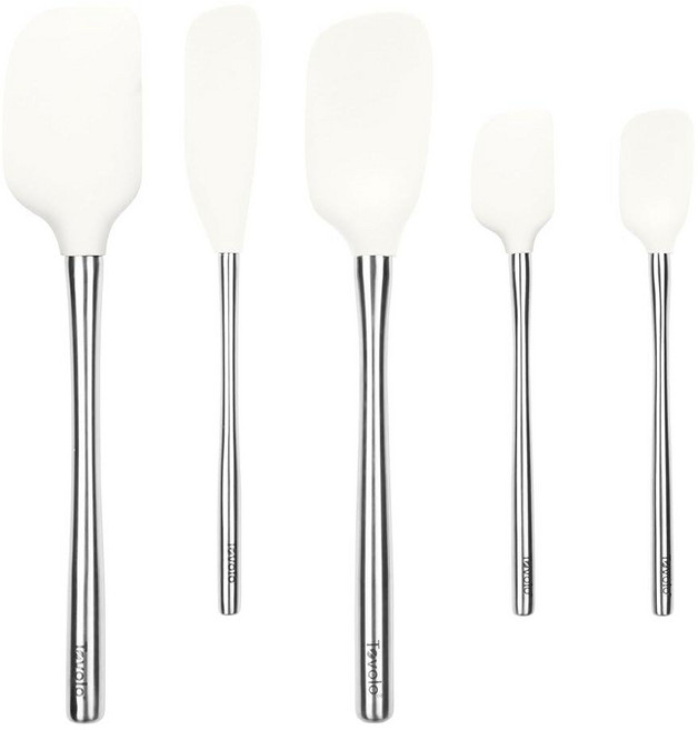 Tovolo 실리콘 스테인리스 스틸 주걱 화이트 5개 세트