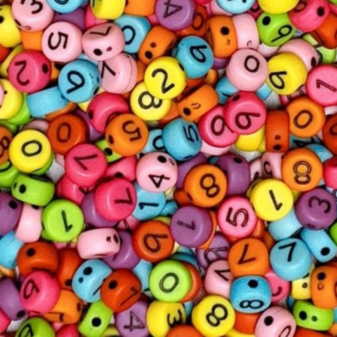 [루앤블리] 알파벳 영어 이니셜 숫자 하트 별 스마일 비즈 아크릴비즈 팩 모음 10g