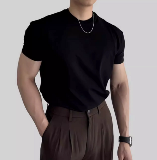 위드룸 머슬핏 남자 어깨 넓어보이는 빅사이즈 반팔티