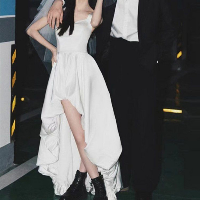셀프 스몰 웨딩 드레스 원피스 웨딩드레스 머메이드 촬영 스냅 파티복