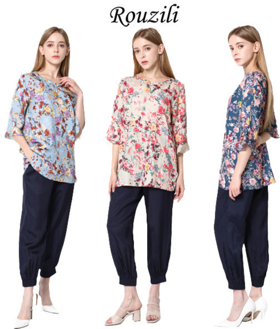 ANC_[로질리]리프 레이온 블라우스_2HRSMF01