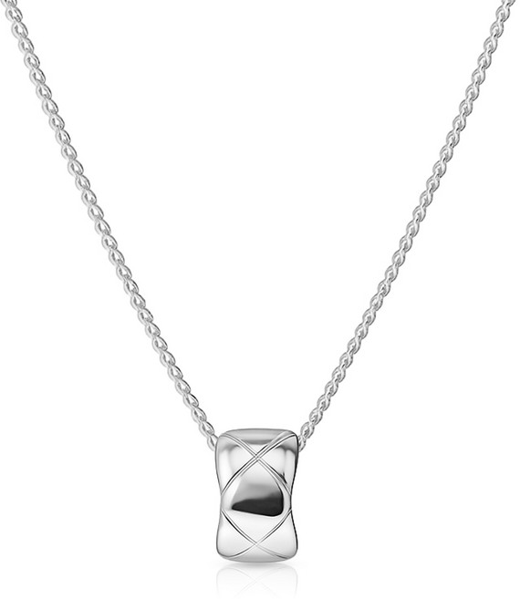 ARIN 실버925 퀼팅 링 목걸이 AND009