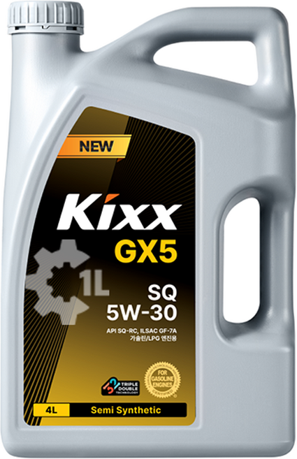 킥스 가솔린 엔진오일 Kixx GX5 SQ 5W-30 4L, 5w30, 1개
