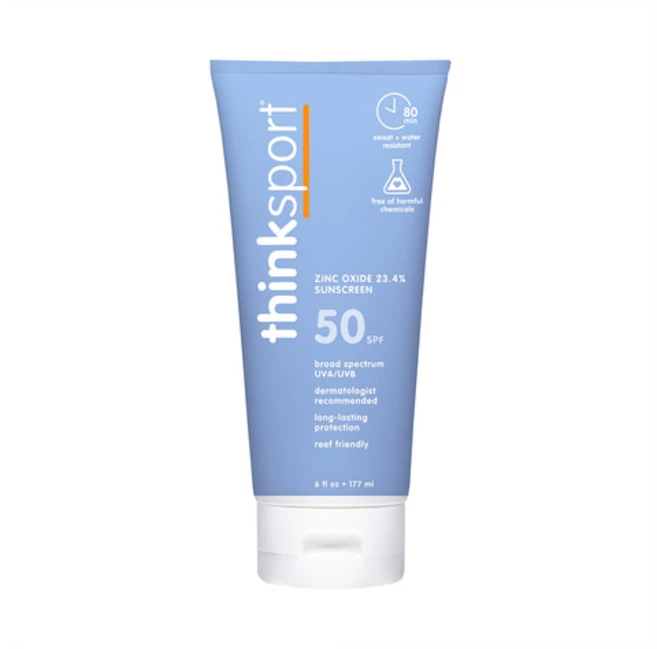 Thinksport SPF50 미네랄 선스크린 스포츠 액티브용 오가닉 워터 레지스턴트 177ml - 쿠팡
