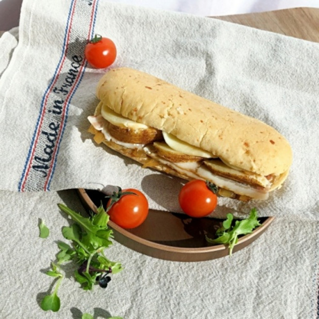 테이트 프리모 생모짜렐라 베이컨 포테이토 치아바타, 1개, 217g