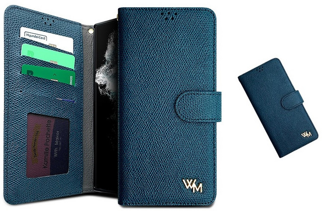 갤럭시S24 케이스 SM-S921N 천연 소가죽 단켓 위트메트 (슬림 다이어리) 카드 지폐 수납 자석 지갑