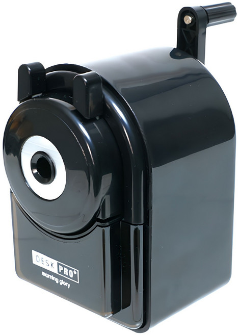 모닝글로리 14000 데스크프로 대형 연필깎이, 블랙, 1개