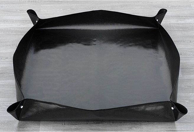 까마느 원예 화분 분갈이 용품 도구 매트, 1개, 블랙