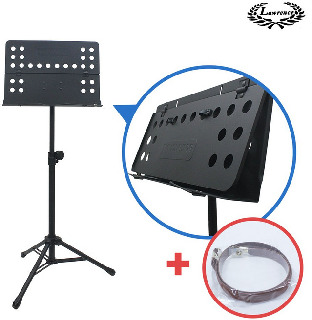 로렌스 폴딩 접는 보면대 대형 LMS-14 가방포함+악보밴드, 1개