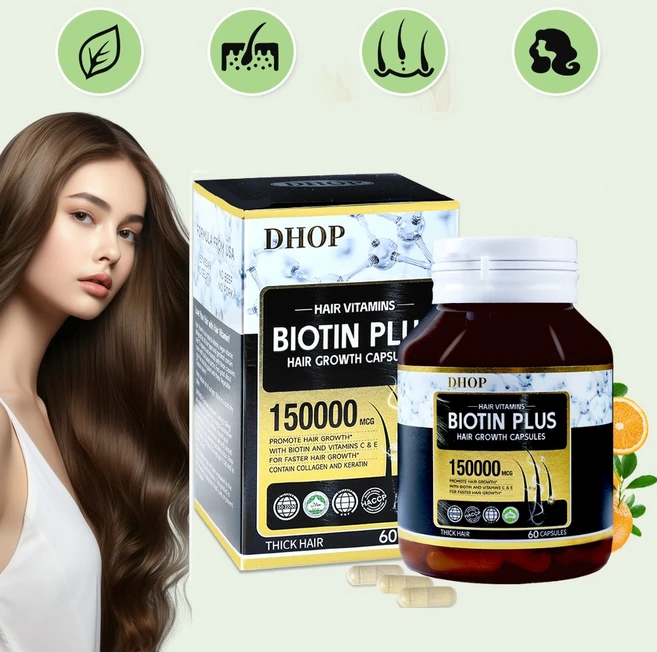 비오틴 아연 철분 영양제 복합 비타민 캡슐 모발 보조제 판토텐산 고함량 모발관리, 1개, 60정 - 쿠팡