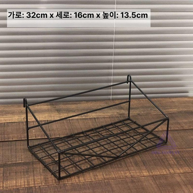 메쉬 메쉬망 벽걸이 다용도 네트망 선반, 1개, 검은색심플걸이바구니