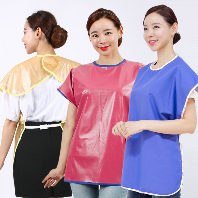 웰컴가운 WOD02 환자용 앞치마 턱받이 요양원 병원 실버 간병, WOD02_하늘, 1개