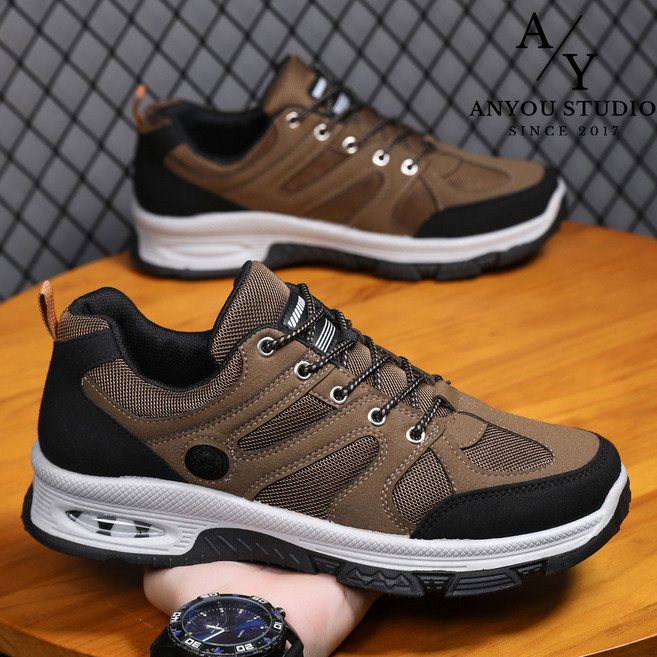 ANYOU 등산화 남성 트레킹화 운동화 미끄럼방지 등산화