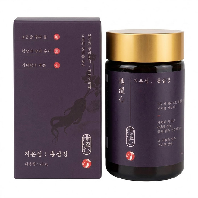 6년근 풍기 인삼 홍삼농축액 홍삼정 첨가물0% 순수 홍삼 100% 프리미엄 선물세트 보자기포장 쇼핑백 포함, 1개, 260ml