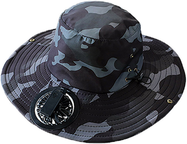 [미리내티씨] 쌩쌩 신바람 선풍기모자 냉감마스크 풀세트 3단계 풍향조절 11cm 와이드챙 360도 방향조절 자외선차단