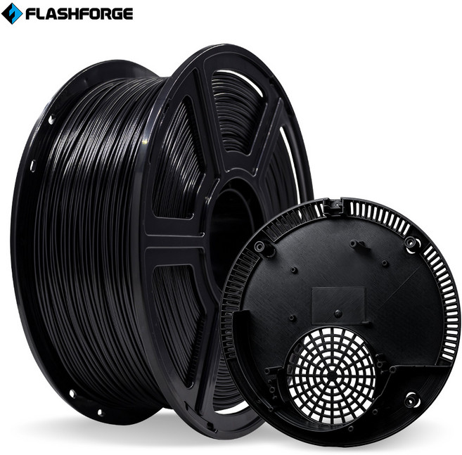 Flashforge 3D 프린터 필라멘트 1.75mm 1kg, 블랙 Black, ABS
