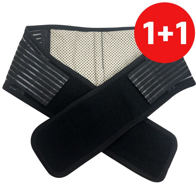 매직 허리보호대 토르마린 발열복대 찜질 온열, 2개