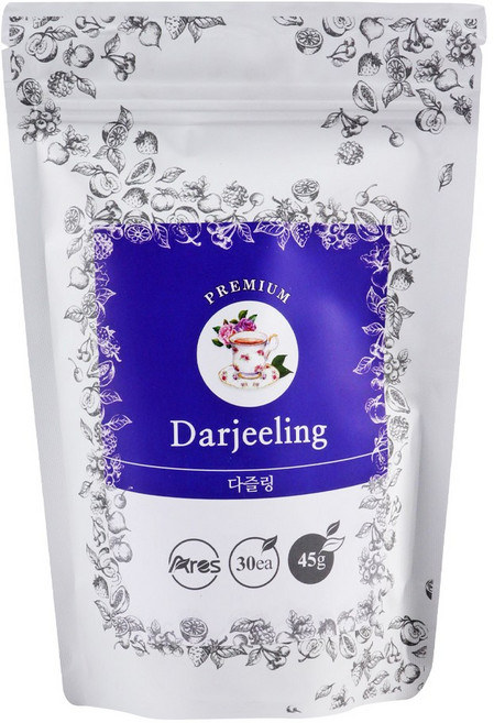 아레스 다즐링 홍차 티백, 1.5g, 1개, 30개입