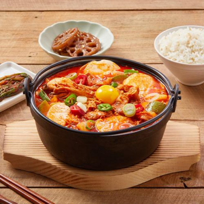 담짜 정통 우삼겹 얼큰 순두부찌개 2인분 730g, 1개