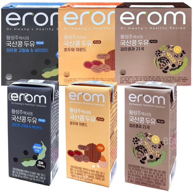 이롬 플러스 21곡+호두아몬드+고칼슘과비타민D (16입 x 3박스), 48개, 190ml