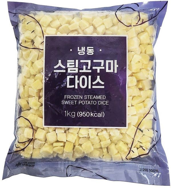 아토 냉동 스팀 고구마 다이스, 1개, 1kg